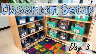 2024 Kindergarten Classroom Setup  Day 3  Library Completed amp More Unpacking [upl. by Silera858]