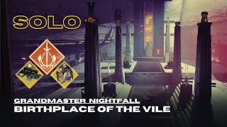 Solo GM Nightfall quotBirthplace of the Vilequot with Whisper of the Worm  Solar Warlock  Destiny 2 [upl. by Madaih678]