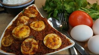 Egg kurma in Tamil  Muttai Kulambu  முட்டை குழம்பு [upl. by Nailij]