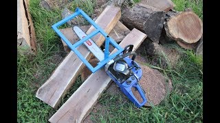 Milling with the 62cc Chinese Chainsaw [upl. by Airotkciv]