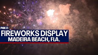 Madeira Beach Independence Day Fireworks Celebration [upl. by Orelle679]