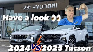 2024 Vs 2025 Tucson detailed comparison on interior and exterior [upl. by Eelasor]