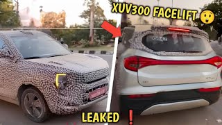 2024 XUV 300 FACELIFT LEAKED 🦁 FINAL FRONT LOOK IS HERE 😱 XUV300 NEW MODEL😍 XUV300 2023 Facelift [upl. by Nycila561]