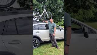 Rooftop Ebike Rack AWESOME Yes We Put Our Aventon Pace Ebikes On The Roof Of Our Car [upl. by Mcquoid]