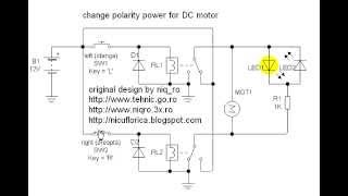 control sens motor de curent continuu cu relee [upl. by Yelraf]