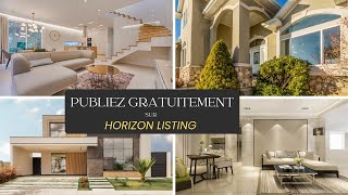 COMMENT SOUMETTRE UNE PROPRIETE SUR Horizonlisting [upl. by Elsey]