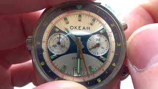 Okean Ocean Vintage USSR Russian Soviet watch Poljot Chronograph 3133 [upl. by Acissj]