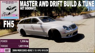 FH5 AWD DRIFT TUNE 2006 MERCEDES BENZ E 55 AMG WAGON [upl. by Milissa]