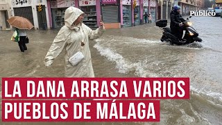 Estas son las imágenes más impactantes del paso de la DANA por Málaga [upl. by Ennovad]