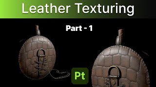 Leather Texturing  Bocket Flask  Substance 3D Painter  tutorial  Part 1 [upl. by Broucek805]