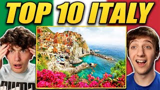 Americans React to Top 10 Places to Visit in Italy [upl. by Xyno789]