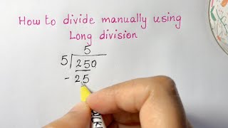 How to divide manually  Long Division method [upl. by Eiggem]