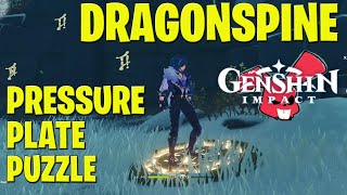 Genshin Impact Dragonspine Pressure Plate Puzzle  Chest with Crimson [upl. by Ihn]