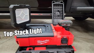 Milwaukee Tool M12 PACKOUT Flood Light with USB Charging Review 235620 [upl. by Wendelina]