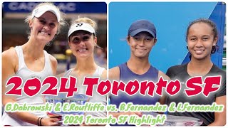 GDabrowski amp ERoutliffe vs BFernandez amp LFernandez 2024 Toronto SF Highlight [upl. by Takara]