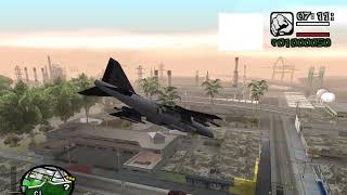 JET FIGHTER IN THE CITY  SAN ANDREAS GAMEPLAY [upl. by Draw335]