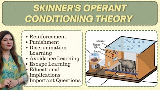 Skinners Operant Conditioning instrumental conditiong Reinforcement amp Punishment NET tet ctet [upl. by Acinyt366]