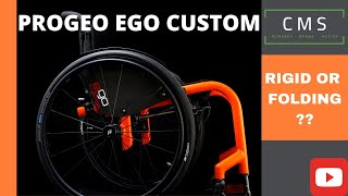 PROGEO EGO CUSTOM  A RIGID WHEELCHAIR THAT FOLDS [upl. by Sheeran]