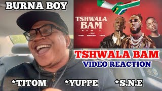 BURNA BOY REPLIED SARKODIE TSHWALA BAM REMIX REACTION amp LYRICS TRANSLATION TITOM YUPPE SNE [upl. by Broeder]