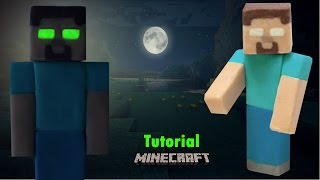 Herobrine Creepypasta Tutorial  Plastilina ★ Polymer clay ★ Plasticine [upl. by Orpah630]