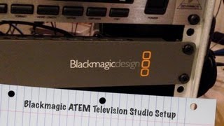 My Blackmagic ATEM Television Studio Setup  BlackmagicDesign [upl. by Anits]