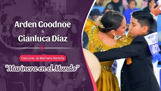 🥁El Turrón🎺 MARINERA NORTEÑA bailan Arden Goodnoe y Gianluca Díaz 💃🕺 Marinera en el Mundo Huaral💙 [upl. by Akimet975]