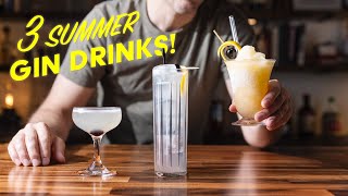 3 refreshing summer GIN drinks in 3 minutes [upl. by Penland463]