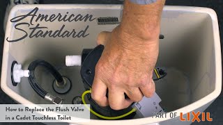 How to Replace the Flush Valve in a Cadet Touchless Toilet [upl. by Sarita667]