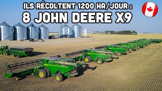 🇨🇦 Ce fermier CANADIEN achète 8 John Deere X9 sur sa ferme de 15 000ha [upl. by Combe744]