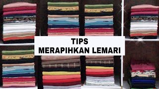 TIPS amp CARA MERAPIHKAN LEMARI SUPER RAPI  UKURAN BAJU SAMA  Mutiara Putri ✨ [upl. by Pachston]