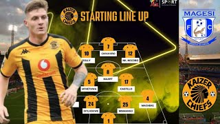 GOOD NEWS Kaizer Chiefs vs Magesi FC Potential Starting Lineup for Tonights Match [upl. by Brie]