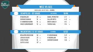 Wilberforce CC 1st Grade v Schofields  1st Grade [upl. by Moneta]