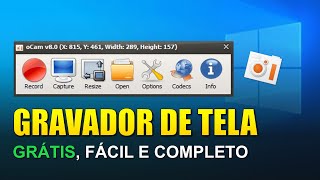 MELHOR GRAVADOR DE TELA para Windows  Gravar Parte da Tela ou Tela Toda [upl. by Raymond]