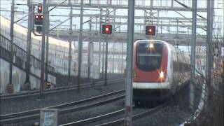 Treni in transitoBahnverkehr in Dietikon 05012011 [upl. by Nolahs]