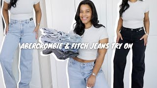 ABERCROMBIE amp FITCH DENIM JEANS HAUL  TRY ON  SIZE UK 14  2024  Oriana White [upl. by Ardnuahc]