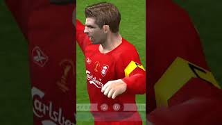 Gerrard vs Milan UCL Final 200405 pes pes6 winningeleven shorts [upl. by Xylina]