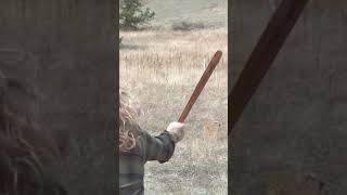 Slow Motion Atlatl Throw slowmotion atlatl spearthrower [upl. by Dnumde]