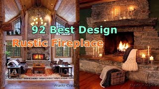 92 Best Rustic Fireplace  Design And Ideas [upl. by Annadiane]