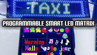 Programmable LED Sign15x4 PreMade Animations amp Text Scrolling Bluetooth APP LED Matrix Panel [upl. by Glanti]