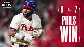 Mets vs Phillies NLDS Game 2 Highlights 10624  MLB Highlights [upl. by Boycey610]