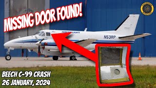 Beechcraft C99 Door Open In Flight Crash 24 January 2024 [upl. by Enomal]