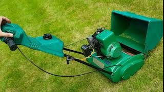 Qualcast 35S petrol lawnmower start up [upl. by Pauline]