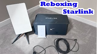 Reboxing A Starlink To Send Back Or Travel With  Rebox [upl. by Aihtnyc261]