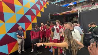 Alabama basketball takes floor for Final Four practice [upl. by Nwahsyt766]