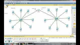 connecter deux topologie etoile avec un routeur Part 1 [upl. by Jasik479]