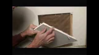 How to Repair a Large Drywall Hole Video [upl. by Newton758]