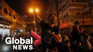 Scuffles in Jerusalem after IsraeliPalestinian Ramadan night clashes [upl. by Oicinoid774]