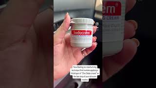 Face Basting using Sudocrem✨ skincare shorts [upl. by Tapes]