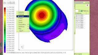 CalculiX example Piston  See also caelinux examples [upl. by Katharina]