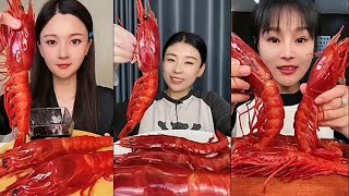 Food sharing delicious spicy shrimp mukbang eatingshow [upl. by Aenej]